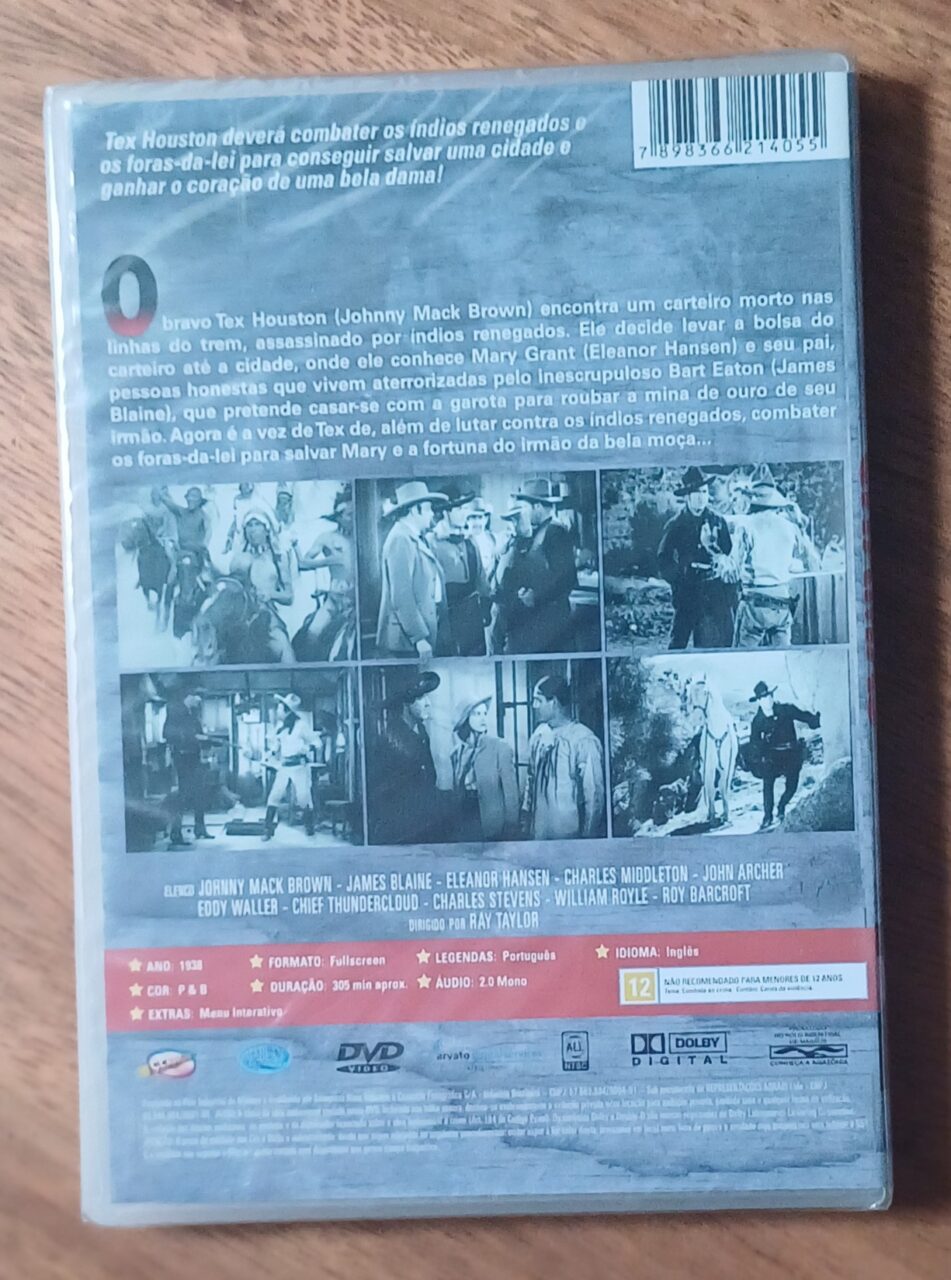 | Casa do Colecionador Dvd Fronteiras em chamas com Johnny Mack Brown lacrado legendado.