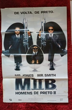 Poster cartaz original de locadora. Filme Mib Homens de preto.