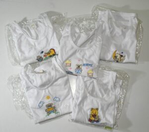 5 Conjunto de passeio duas peças menino, bordados com tema de Ursinho, Veste 6 meses a 1 ano, Polieste e viscose