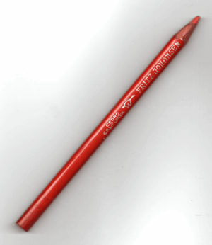 Antigo Lapis Fritz Johansen Cedro California Vermelho - Anos 50 - Colecionavel