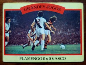 Ping Pong Futebol Cards - Grandes Jogos Nº 13-B (Flamengo 0 x 0 Vasco) Final do Carioca 1974