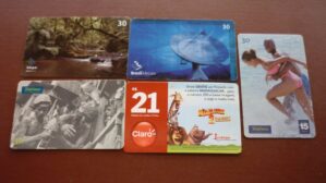 5 CARTÕES TELEFONICOS LOTE 11 .