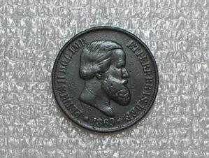 Brasil 20 Réis - 1869 = Petrus II = Bronze / Mbc