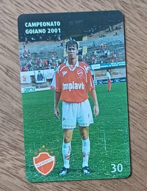 Cartao telefone Brasil Telegoias indutivo 2001. Campeonato goiano 12/20 Donizete.