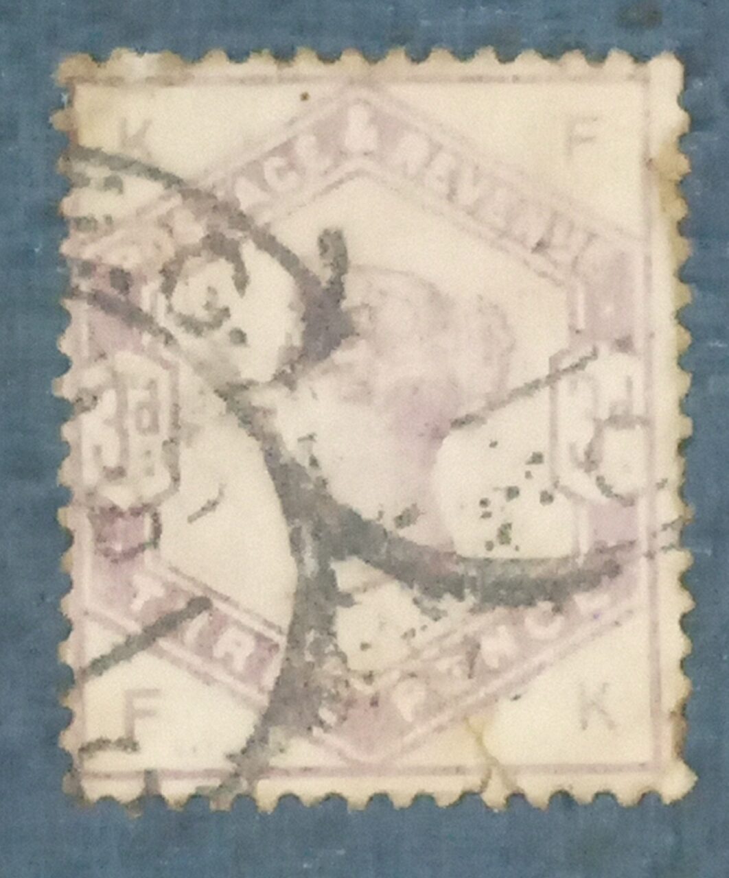 | Casa do Colecionador GRÃ BRETANHA - selo stamp Scott #102 3p QUEEN VICTORIA , Wmk 30, 1883-1884