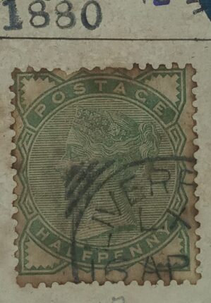 GRÃ BRETANHA - selo stamp Scott #78 1/2p QUEEN VICTORIA , Wmk 30, 1880-81, 14