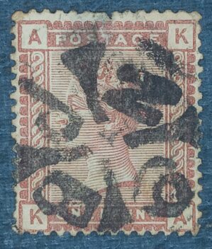 GRÃ BRETANHA - selo stamp Scott #79 1p QUEEN VICTORIA , Wmk 30, 1880-81, 14