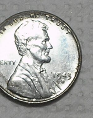 Usa) 1 Cent - 1943-S São Francisco / Zinco - 2ª Guerra / Raro aparecer / - Sob - / cod. 970.7