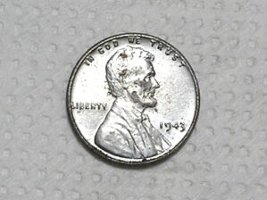 - Usa) 1 Cent - 1943 / Zinco - 2ª Guerra / Raro aparecer / Sob / Cod. 970.1