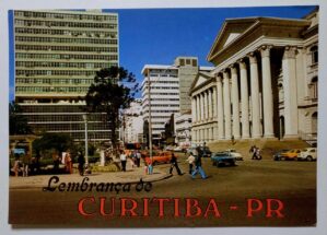 Cartao Postal Parana Curitiba Praca Santos Andrade Decada De 1970 Raro E Original