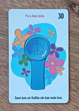 Cartão telefone Brasil Telemat indutivo 2000. Preserve o TP 1/4 paz e amor.