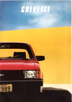 Folder Propaganda Antiga Chevrolet Chevette E Marajo - 1989