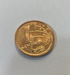 Moeda 1 centavo 1998 Flor de cunho