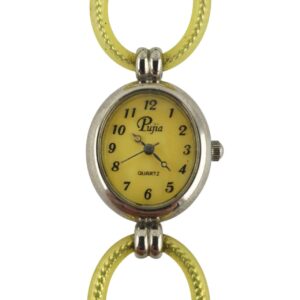 Relógio Pujia Mustard Retrô Fashion Feminino