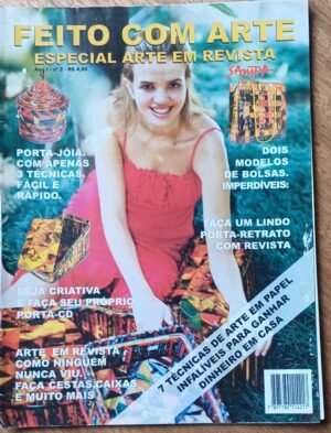 Revista Feito com arte especial 2. Porta joias Bolsas cestas