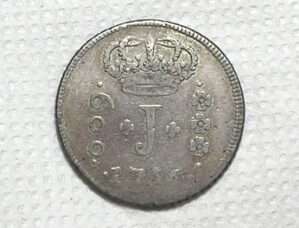 600 Réis - 1756-R / Série Jota / Escassa / Toda Perfeita / box100m