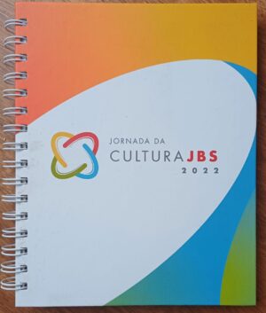 Caderno capa dura para Anotações Cultura JBS 2022.