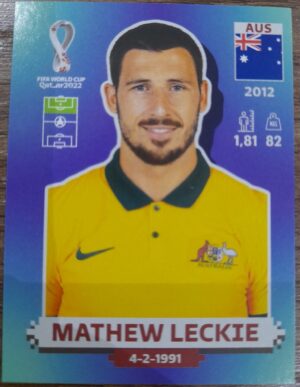 figurinha copa do mundo 2022 Austrália nº20