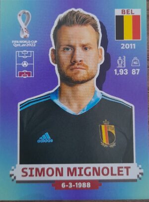 figurinha copa do mundo 2022 Belgica nº4