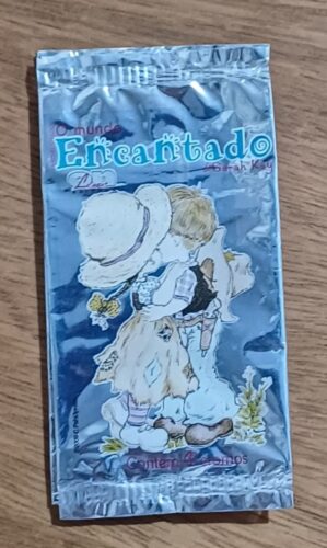 Figurinhas Ed On Line Mundo Encantado. Envelope vazio.