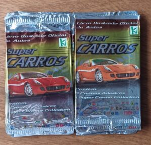 Figurinhas Kromo Super Carros. Envelope vazio.