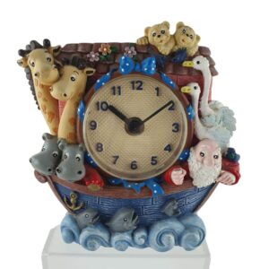 Relógio de Mesa Arca de Noé Fantasy Clock Collection Mod C722 Vintage