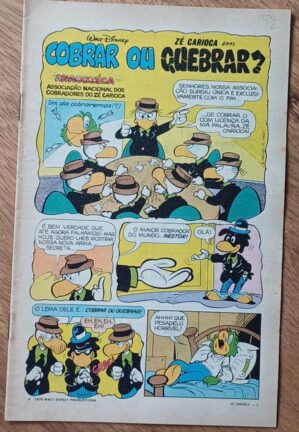 T21. Gibi Zé carioca 1453 1979 set. Cobrar ou quebrar.