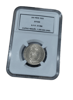 200 Réis 1935 FC+Slab Sku