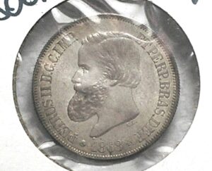 500 Réis - 1867 (CL) / Império / Flor de Cunho / Prata / Cod.Alb