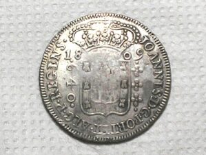 640 Réis - 1809-B - B Invertido / Mbc / box100m