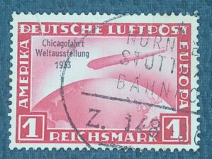 ALEMANHA - DEUTSCHES REICH selo stamp Mi. #456 flugpost POLAR 1931