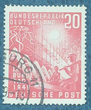 ALEMANHA - REP. FEDERAL FRD - selo stamp Mi. #112 - 20m, 1949
