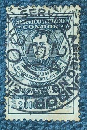 BRASIL- AÉREO- VARIG - SELO RHM #K11- 2.000rs - AVIAÇÃO - 1930