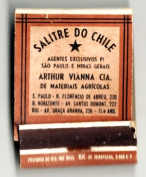 Caixa De Fosforos Adubo Azotado Salitre do Chile - Anos 50 - Filuminismo
