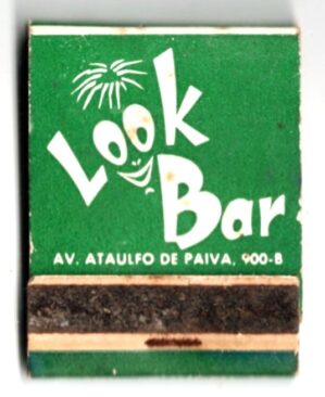 Caixa De Fosforos Look Bar - Rio de Janeiro - Anos 60 - Filuminismo