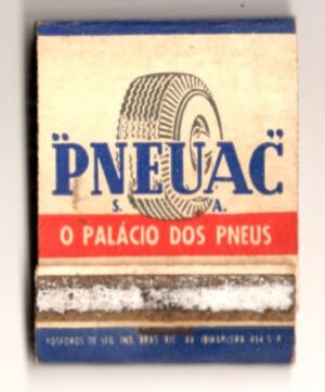 Caixa De Fosforos Pneuac Palacio dos Pneus - Anos 60 - Filuminismo