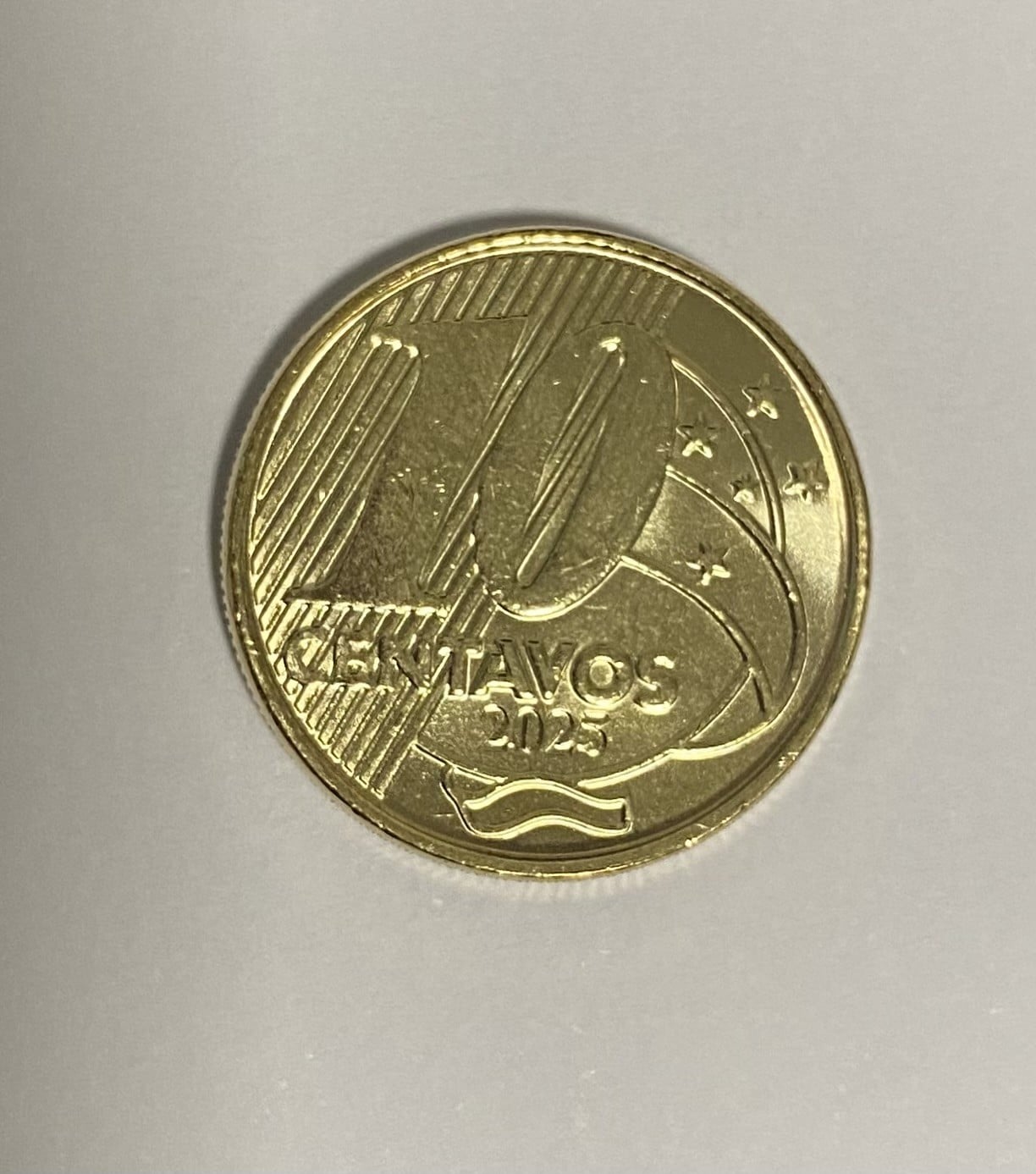 | Casa do Colecionador Lançamento moeda 10 centavo 2025 Flor de cunho
