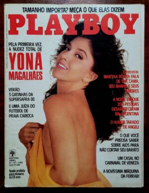Playboy Nº 127 - Yoná Magalhães | Kathy Shower (Pôster) | Fevereiro de 1986