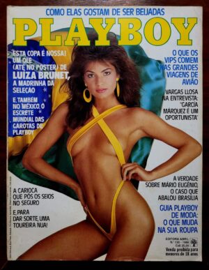Playboy Nº 130 (Maio/1986) Luíza Brunet – Madrinha da Seleção Brasileira – Pôster Especial
