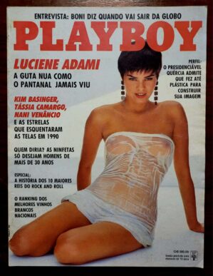 Playboy Nº 186 (Janeiro/1991) Luciene Adami “A Guta de Pantanal” – Pôster Kerri Kendall