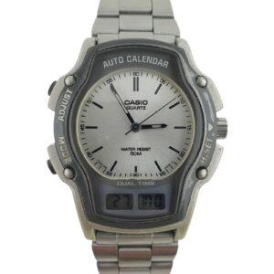 Relógio Casio Mod 2318 Dual Time Retrô AnaDigi Masculino (Frete Grátis)
