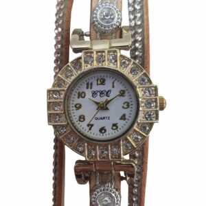 Relógio CCQ White Stars Feminino Juvenil Vintage (Frete Grátis)