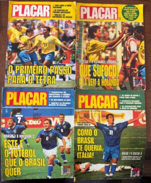 Revista Placar - Edição especial copa 94 - N 1, 4, 5 e 6