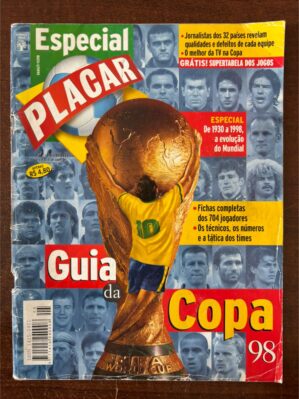 Revista Placar Edição especial Guia Copa 98 - Maio 1998