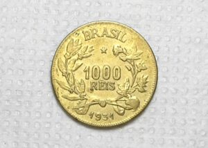 1.000 Réis - 1931 / Data escassa / Sem Sigla / Soberba / República / Bz/Al / Cod.Alb