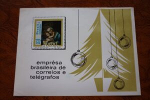 BLOCO COMEMORATIVO DO BRASIL B.27 1969 .