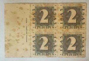 BRASIL- CORREIO AÉREO - SELO RHM #A49 - Cr$ 2,00 - AVIAÇÃO - 1943