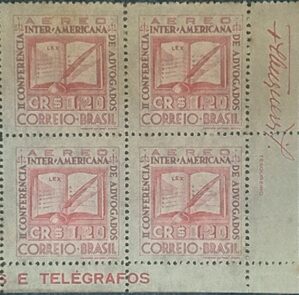 BRASIL- CORREIO AÉREO - SELO RHM #A51 - Cr$ 1,20 - AVIAÇÃO - 1943