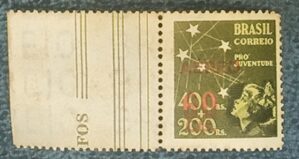BRASIL- CORREIO AÉREO - SELO RHM #A54 - Cr$ 0,60 - AVIAÇÃO - 1944