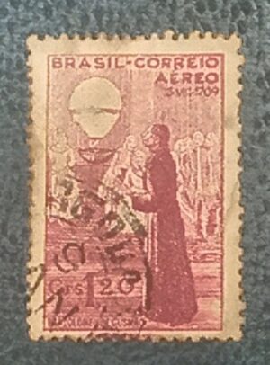 BRASIL- CORREIO AÉREO - SELO RHM #A57C1 - Cr$ 1,20 - AVIAÇÃO - 1944